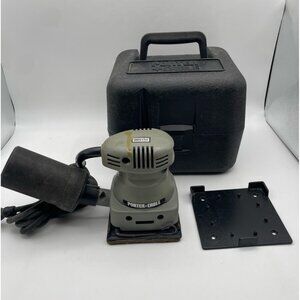 Porter Cable Model 340 1/4 Sheet Finishing Sander Hard Case Filter Made in USA